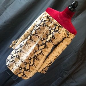 Snake print off the shoulder top